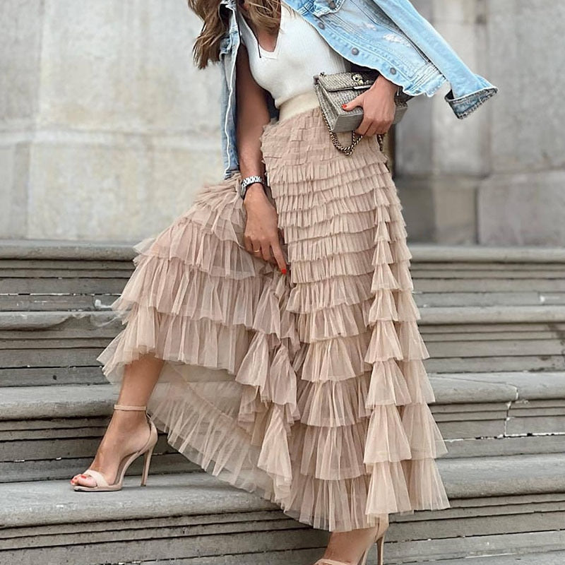 Layered skirt outlet pinterest