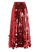 'Tara'  Sequins Elegant A-line Skirt