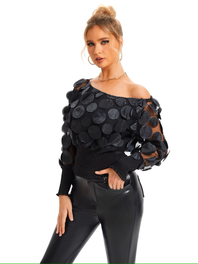 'Aprelia' Fashion off shoulder top