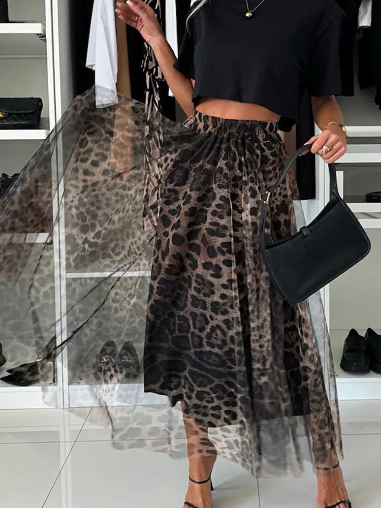 'Betty' Leopard Print Skirts